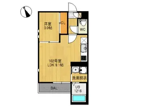 GRANDTIC薬師堂【1階】の間取り