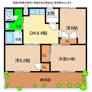 マツモトGマンションA・B【1階】の間取り