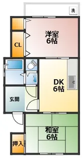 垂水八木ハイツ【2階】の間取り