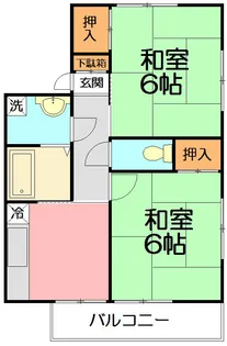 フラット3【2階】の間取り