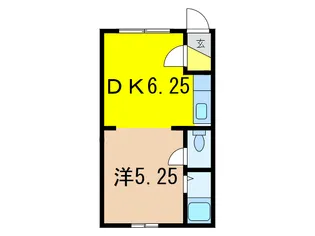 リバージュミキA【1階】の間取り