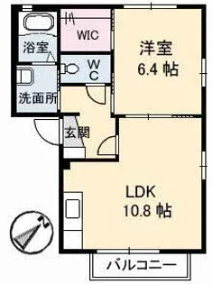 ヴィラージュ B棟【1階】の間取り