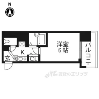 エステムコート京都烏丸【8階】の間取り