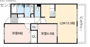 ハーヴィス・カエロン【5階】の間取り