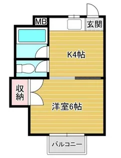 ミヤタハイツ【2階】の間取り