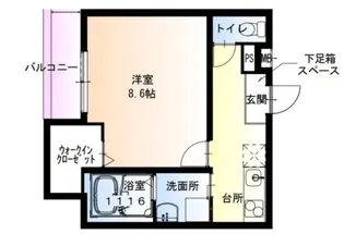 フジパレス鳳北町【1階】の間取り