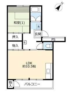 UR真砂第一【6階】の間取り