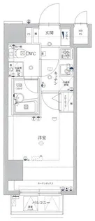 プレステージ新板橋【5階】の間取り