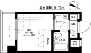 パークノヴァ横浜阪東橋【10階】の間取り
