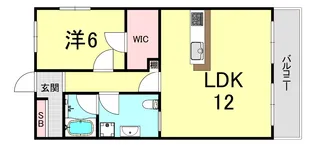 レジデンス向陽【5階】の間取り