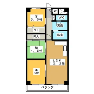 ファミーユ清須【4階】の間取り