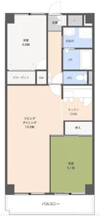 グランブリック水戸【5階】の間取り