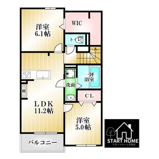 フレグランス【2階】の間取り