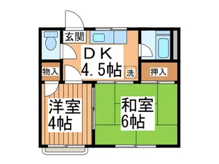 白樺コーポ【2階】の間取り