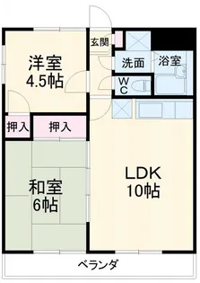 エトアール浜田【3階】の間取り