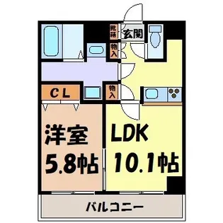 エスポアール千種【4階】の間取り