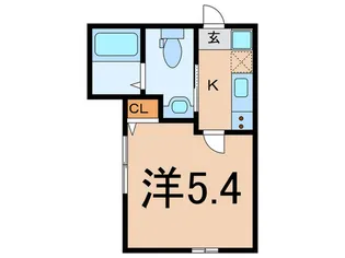 ベルラシック川崎【1階】の間取り