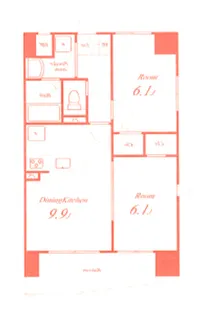 千羽鶴【6階】の間取り