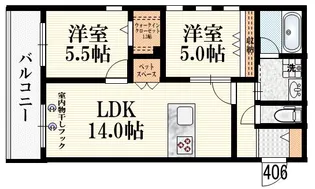 キルシュ ブリューテ 2【4階】の間取り
