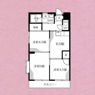 メゾン市川【2階】の間取り