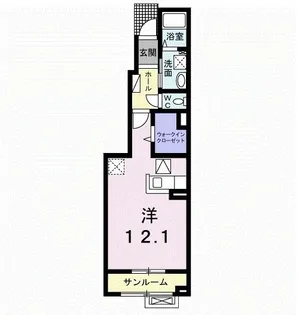 シエロガーデン【1階】の間取り