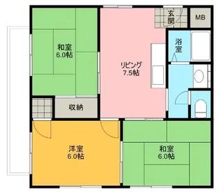 サザンコート【2階】の間取り