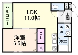 メゾンサンテヴェルデ【2階】の間取り