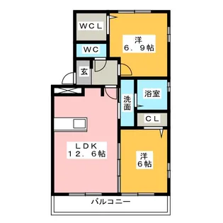 プレジール【1階】の間取り
