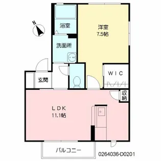 サクラージュII D棟【2階】の間取り