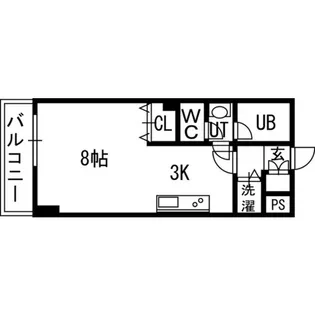 PRIME URBAN北14条【4階】の間取り