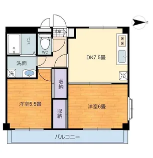 スクエアヒルズ【3階】の間取り