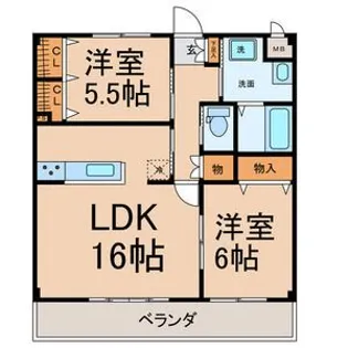 Stella梅森坂【2階】の間取り