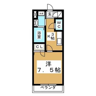 ブランシェ泉中央【3階】の間取り