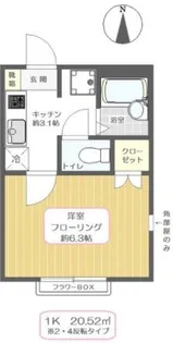 Garden Avenue Kita-Ayase B【1階】の間取り