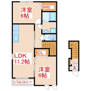 ファースト II【2階】の間取り