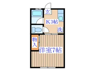 シティハイム東花I号棟【1階】の間取り