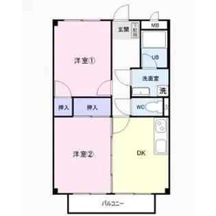 SurplusTwoIchikawaB【1階】の間取り