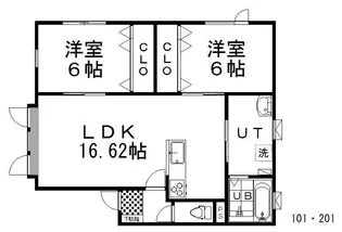 HornV【1階】の間取り