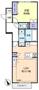 ヘーベルトール津田沼【2階】の間取り