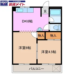 小野ビル【4階】の間取り