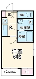 ハピネス真砂【2階】の間取り