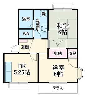 シティハイムクラリスI【1階】の間取り