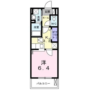 ブラン・フレール【1階】の間取り
