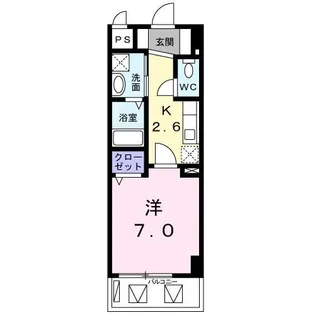 LuminousCourt牧志【2階】の間取り
