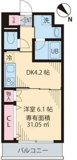 メゾンドソレイユV【3階】の間取り