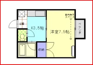 セジュール野町【1階】の間取り