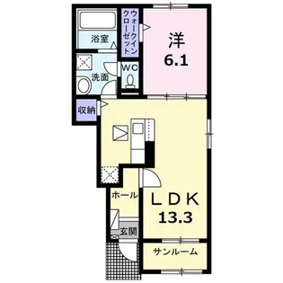 ドミール【1階】の間取り