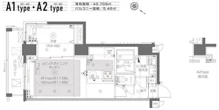 ZOOM月島【6階】の間取り