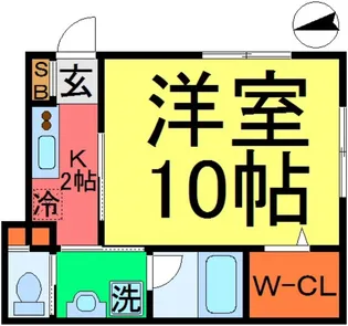 LS CREW J(エルエスクルージェイ)【1階】の間取り