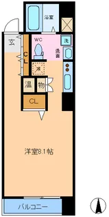 フラワーシティINブラボン【7階】の間取り